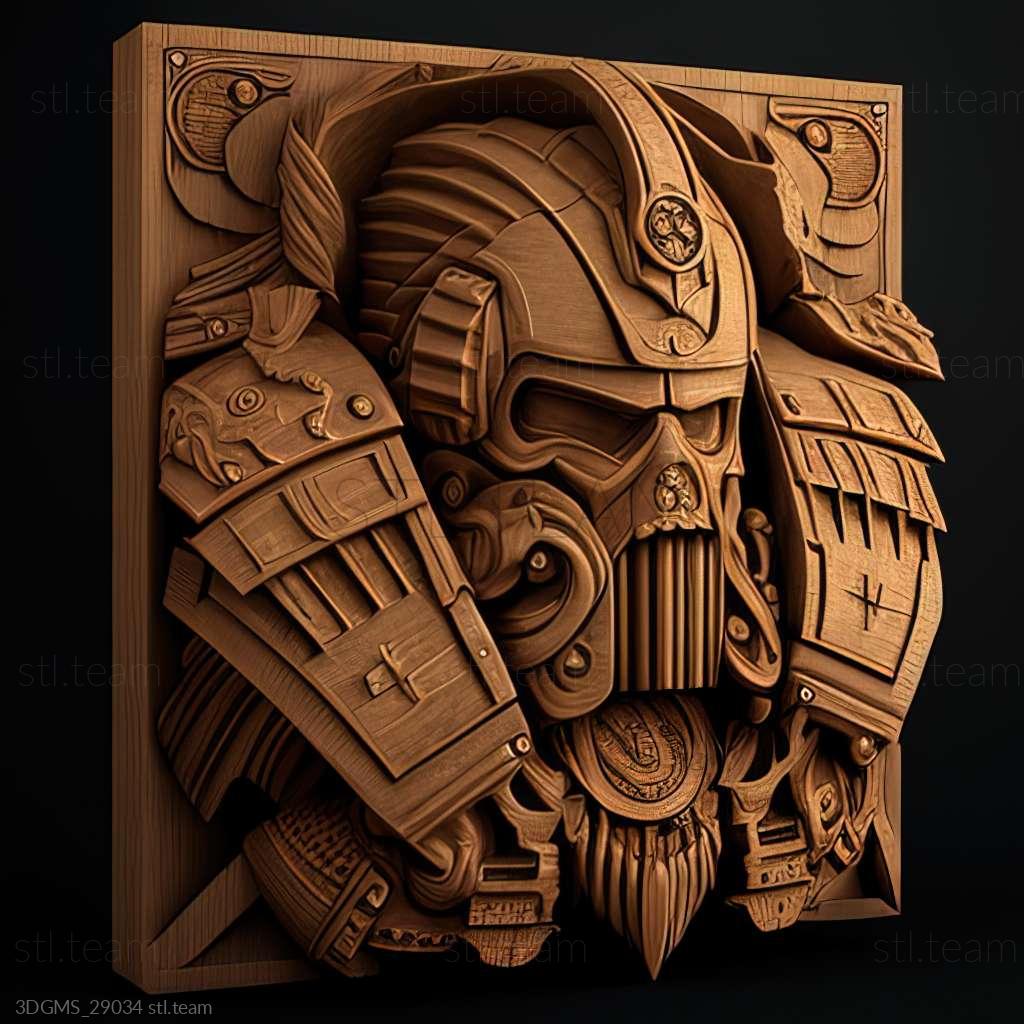 Игра Warhammer 40000 Космический Десантник, Игры 3D модель для ЧПУ: STL /  MAX (obj)